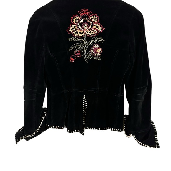 bebe Velvet Embroidered Blazer Jacket XS Vintage - Picture 14 of 14